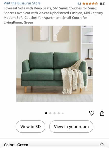 Photo of free Small Sofa (Long Island City (storage)) #1