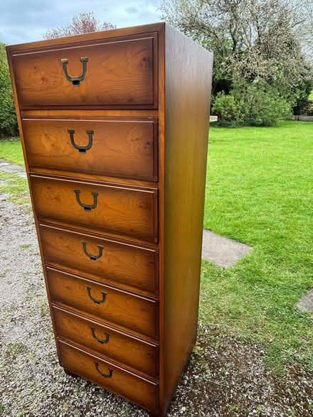 Photo of free Tallboy chest of drawers (Bakewell DE45) #1