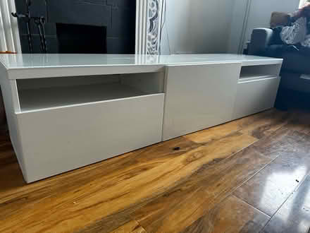 Photo of free Large White TV Sideboard (Hitchin SG4) #1
