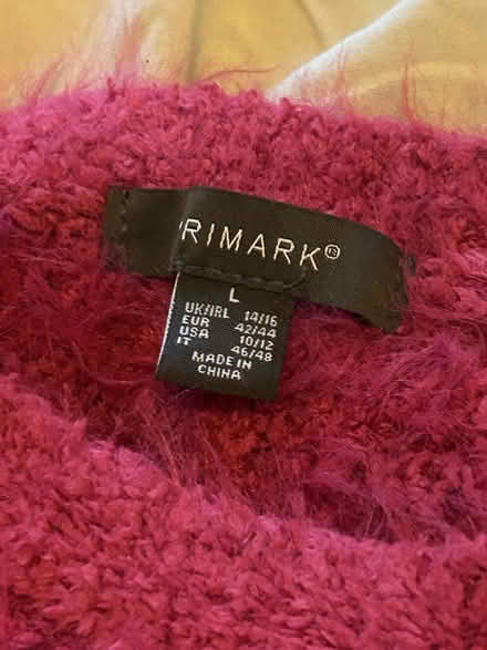 Photo of free Women’s furry jumper size 14 - pink (Diglis WR5) #1