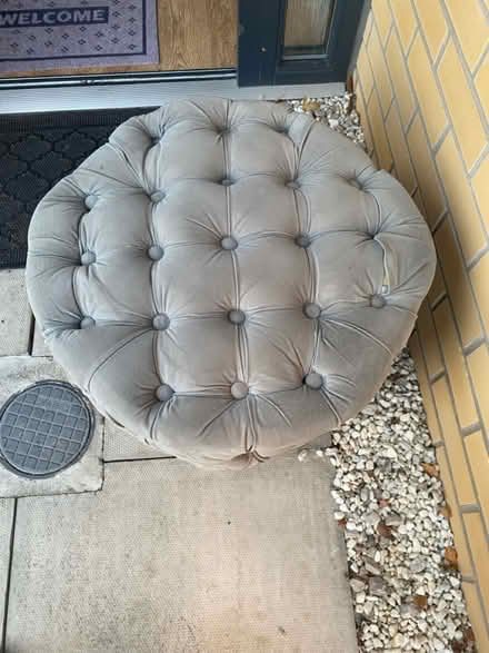 Photo of free Buttoned Footstool (Liverpool 14) #2