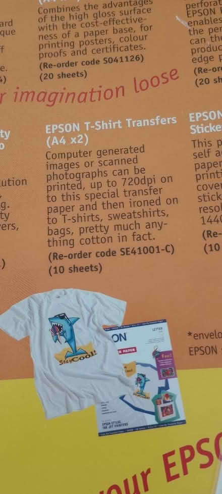 Photo of free 2 iron on t-shirt transfers (TN34 - top of Elphinstone Road) #1