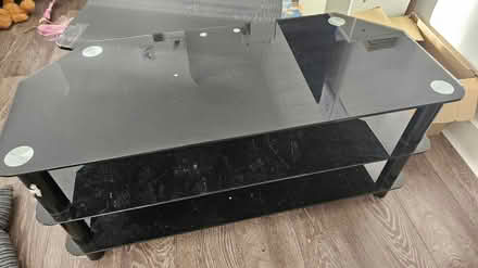 Photo of free Galss TV table (Enfield) #1