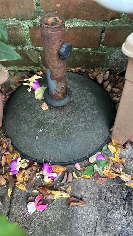 Photo of free Cast iron parasol stand (Castlefields SY1) #1