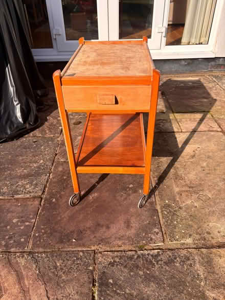 Photo of free Wooden serving or drinks trolley (needs refurbishing) (Montreal Park TN13) #1