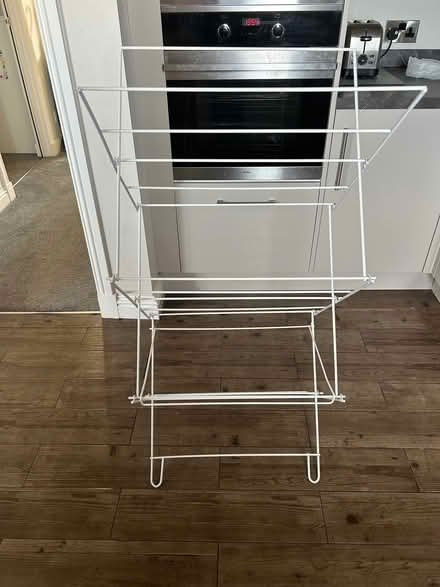 Photo of free White metal clothes airer (Loanhead EH20) #1
