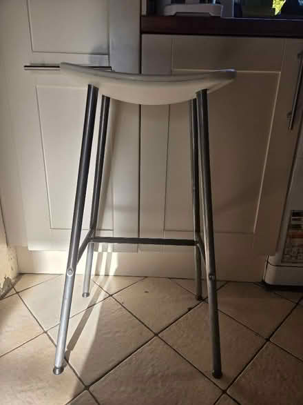 Photo of free Two white kitchen stools (Tubney OX13) #1