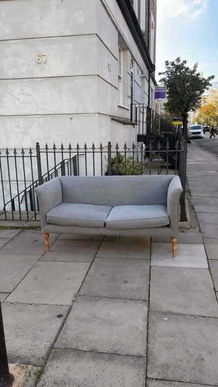 Photo of free Grey two people sofa (N7 6RP) #3