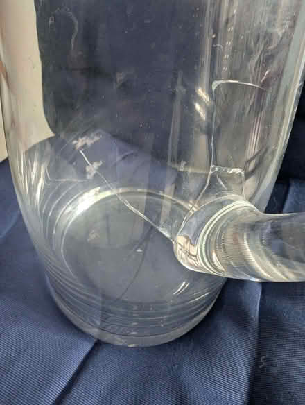 Photo of free Tall glass jug (Moor End Green B24) #2