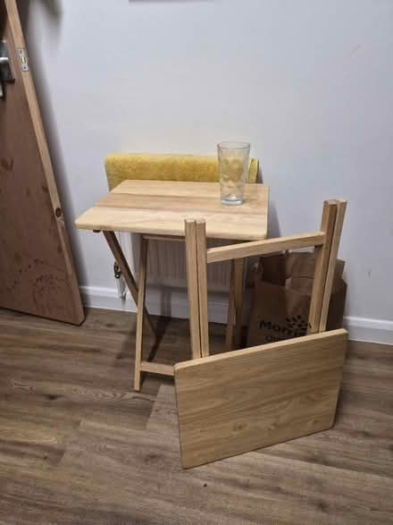 Photo of free Two fold away wooden tables (LE77AD) #1