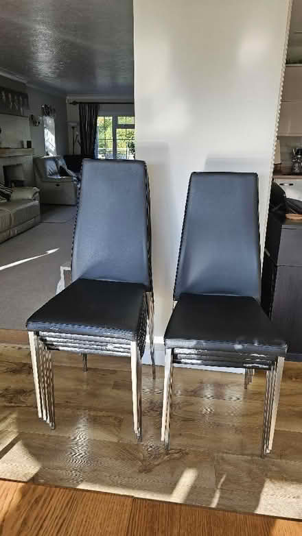 Photo of free 9 stacking dining chairs (Howe Green CM2) #1
