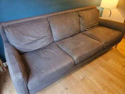 Photo of free Grey 3 seater sofa (Yateley GU46) #3