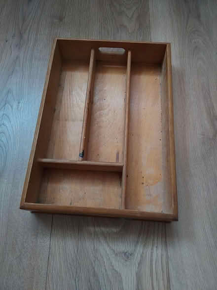 Photo of free Wooden Cutlery Tray and Filing Box (N22 6SE) #1