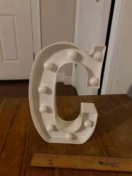 Photo of free Illuminating letter C (East Somerville) #1