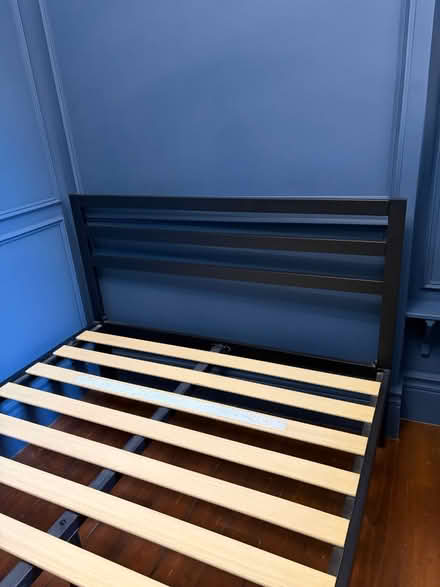 Photo of free Black Metal Double Bed Frame (Palmers Green N13) #2