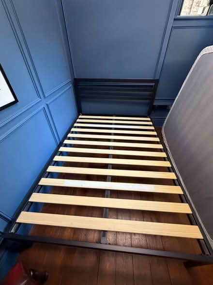 Photo of free Black Metal Double Bed Frame (Palmers Green N13) #3