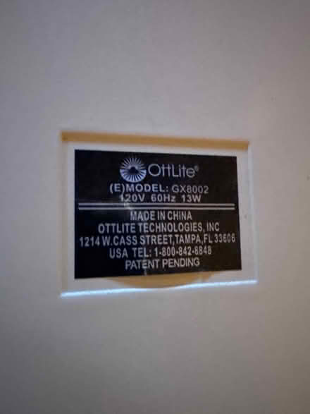 Photo of free Ott Lite vintage desk lamp (New Fairfield Squantz Pond) #2