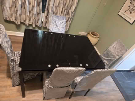 Photo of free Glass table 1.20 m expandable to 1.50 m , with metal legs pl (Portsmouth PO2) #1
