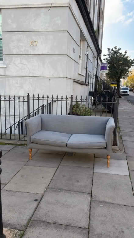 Photo of free Grey two people sofa (N7 6RP) #2