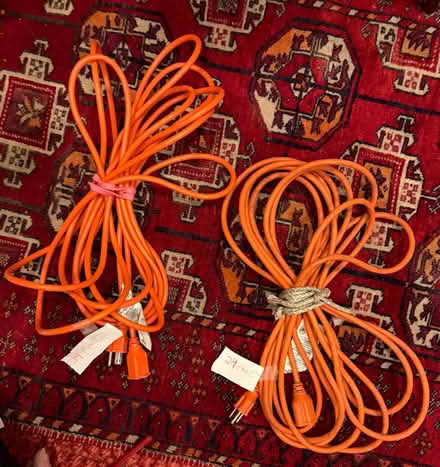 Photo of free Two 24-foot extension cords (Petworth/Brightwood Park) #1