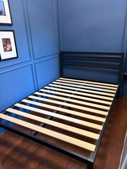 Photo of free Black Metal Double Bed Frame (Palmers Green N13) #1