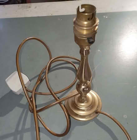 Photo of free Brass lamp stand 9" high (Camberley GU15) #1